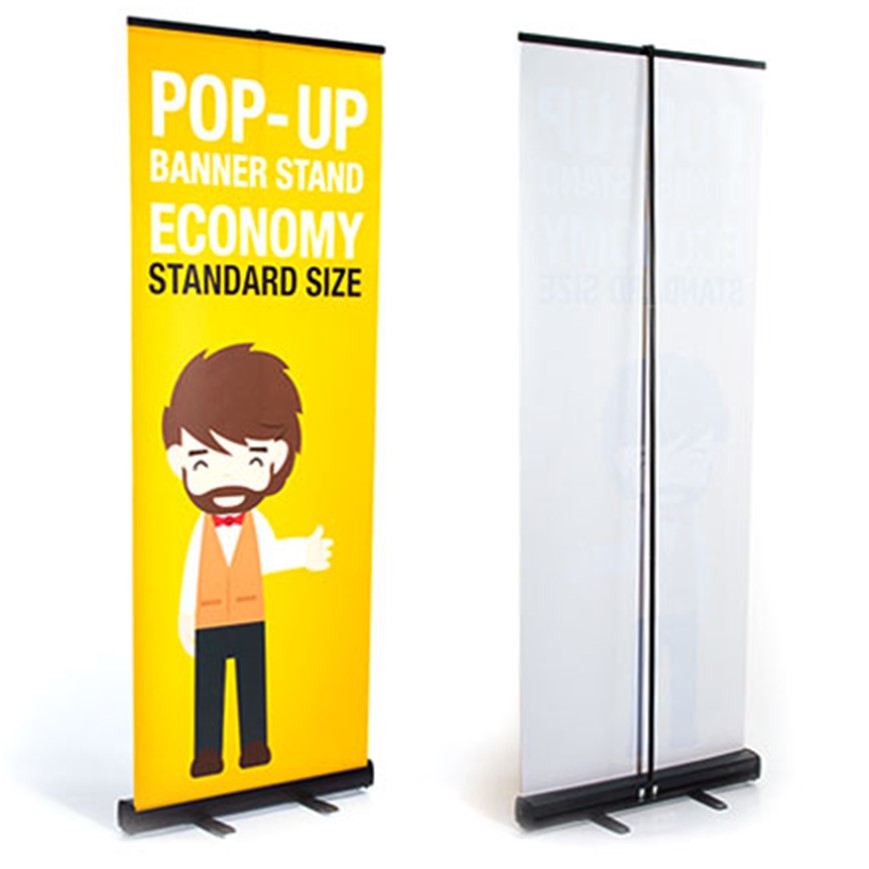 PORTA PENDON ROLLER EURO BASE COLOR NEGRO 80*200 CMS (C12)