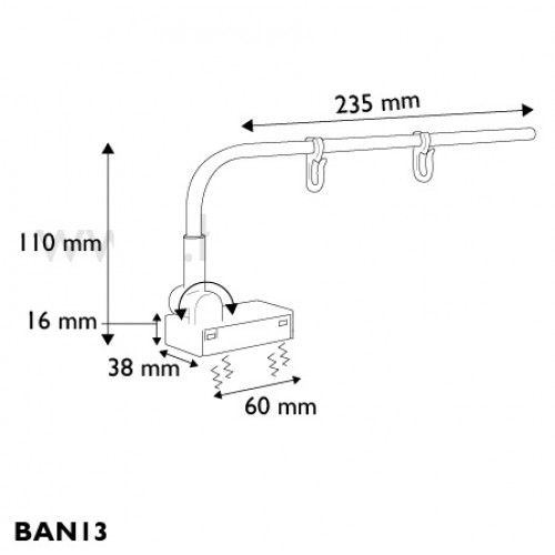 EXHIBIDOR BASE MAGNETICA CON GANCHOS
