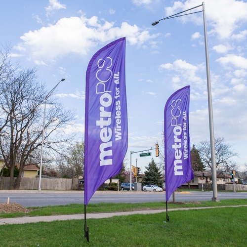 MASTIL CURVO VELA ALUMINIO 420*90 CMS PARA BANDERA PUBLICITARIA
