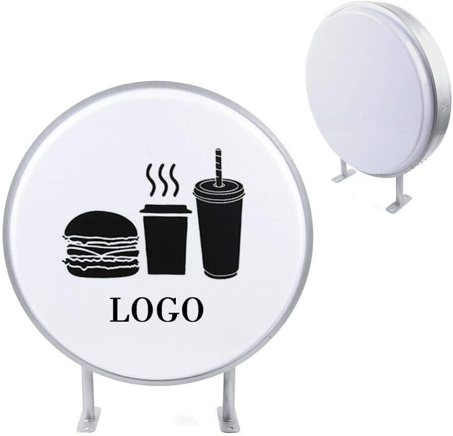 CAJA DE LUZ CIRCULAR DOBLE GRAFICA DIAMETRO 60 CMS PARA MURO