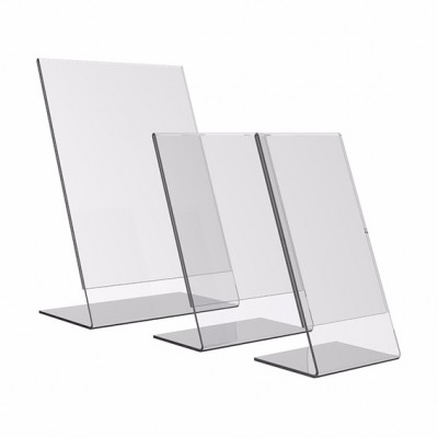 PORTA GRAFICA ACRILICO A5 (14.8*21 CMS) FORMATO L VERTICAL 1.7 MM (C12)