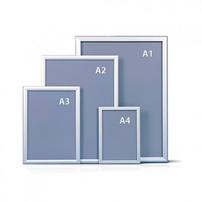 PORTA GRAFICA MARCO CLIP ALUMINIO FORMATO A3 (29.7*42 CMS) (C5)