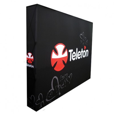 PANEL ARAÑA TEXTIL RECTO DOBLE GRAFICA 4 CUERPOS (300*230 CMS)