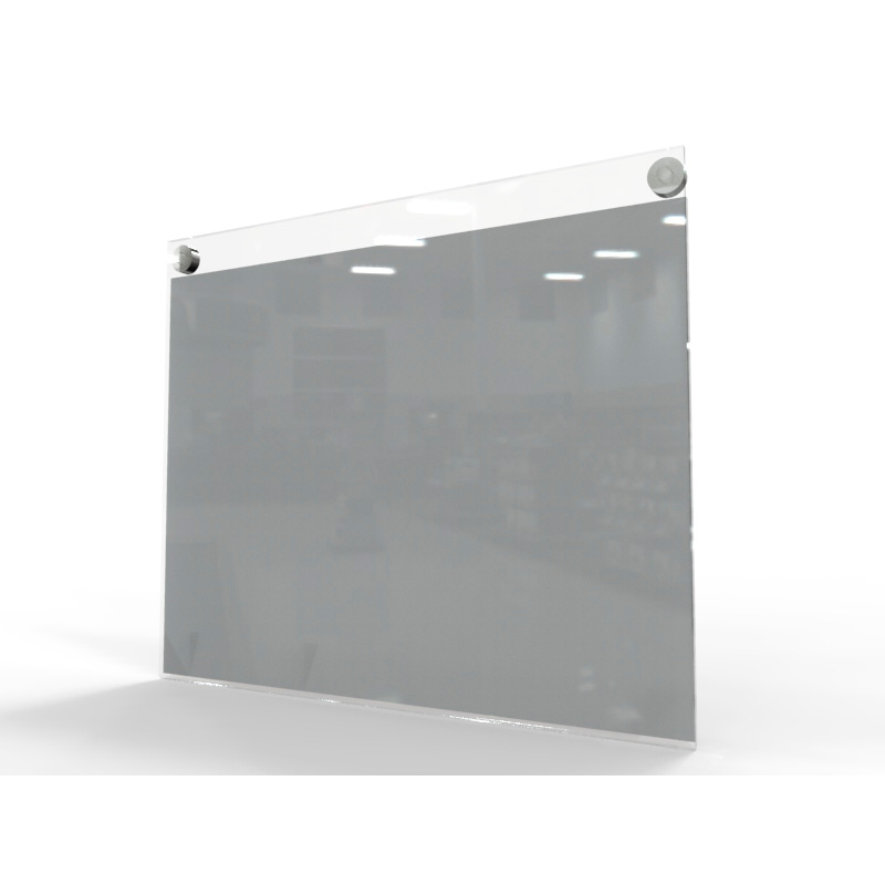 PORTA GRAFICA ACRILICO A4 (21*29.7 CMS) FORMATO MURO HORIZONTAL 2.0 MM + SET EMBELLECEDORES